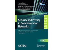 Lecture Notes of the Institute for Computer Sciences, Social Informatics and Telecommunications Engineering568- Security and Privacy in Communication Networks