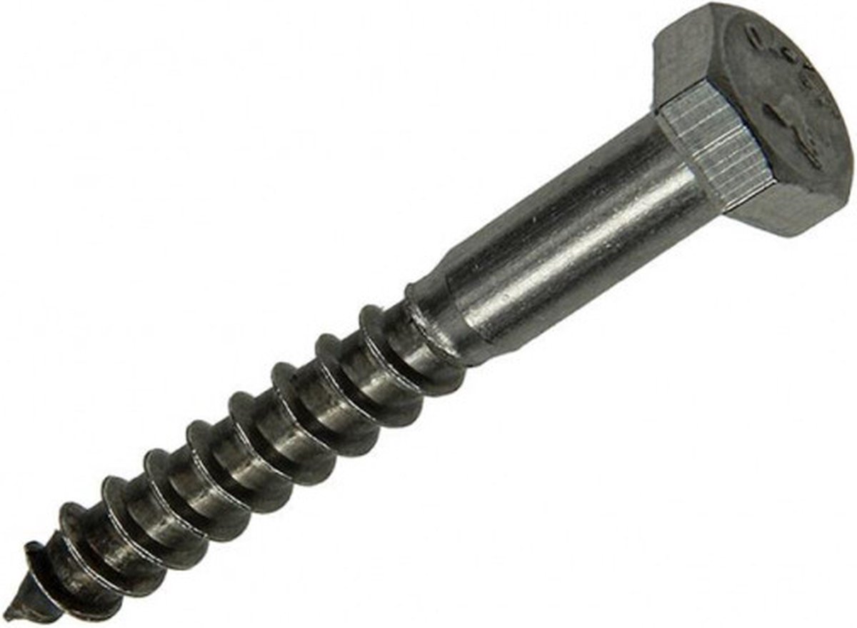 Mack HOUTDRAADBOUT ROESTVRIJSTAAL 2 ST 8 X 60 MM