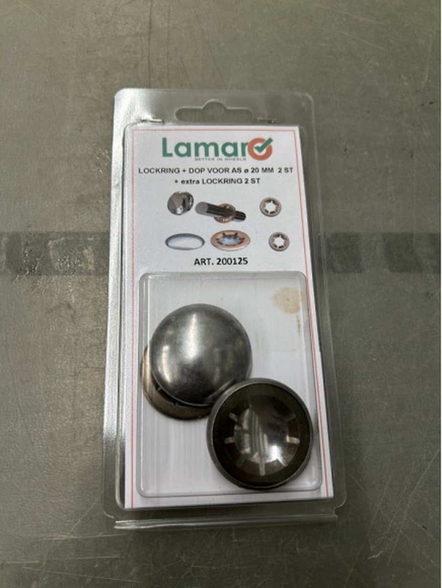 LAMARO 2 x Lockring + kap / + 2x ring