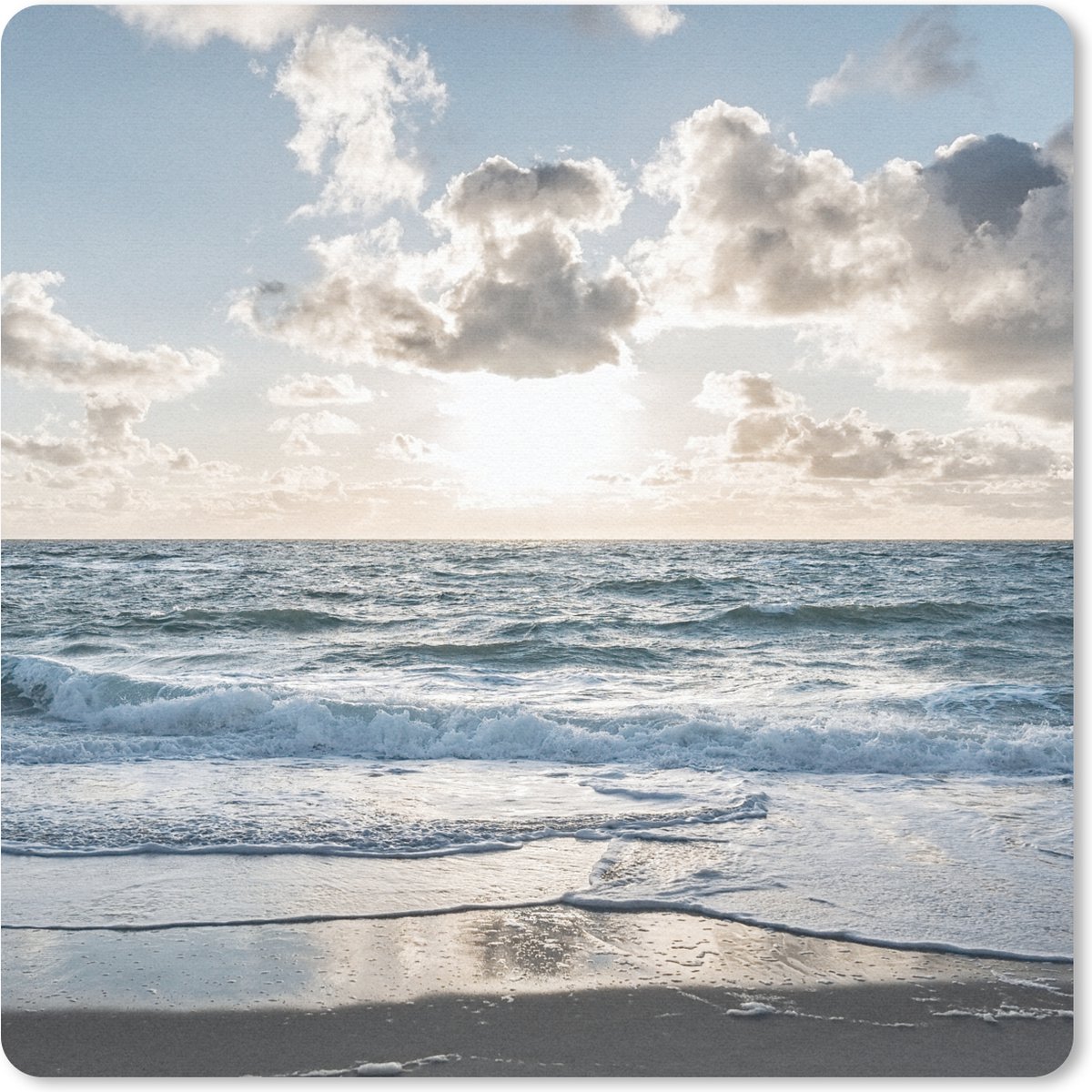 Muismat 30x30 cm - Mousepad Zee - Wolken - Duitsland - Muismatten