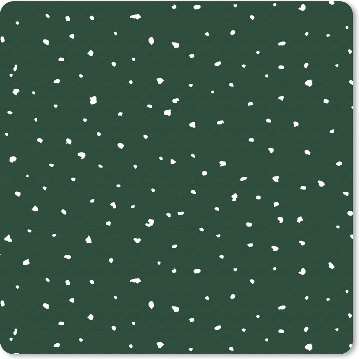 Muismat 20x20 cm - Mousepad Groen - Design - Stippen - Muismatten