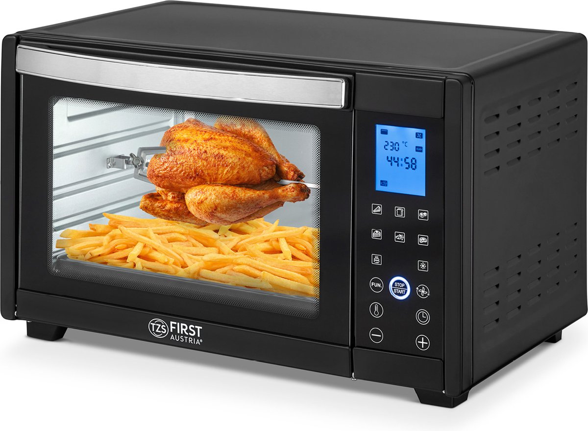 TZS First Austria 5043-2 Digitale Oven - Heteluchtoven - 30L - Zwart