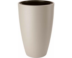 Form-Plastic - Bloempot - Plantenbak met inzet - vorstbestendig - 38x58 cm - Lichtgrijs