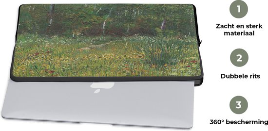 Housse ordinateur 17 pouces 41x32 cm - Vincent van Gogh 2 - Housse Macbook & Laptop Asnières - Peinture de Vincent van Gogh - Housse ordinateur portable avec photo