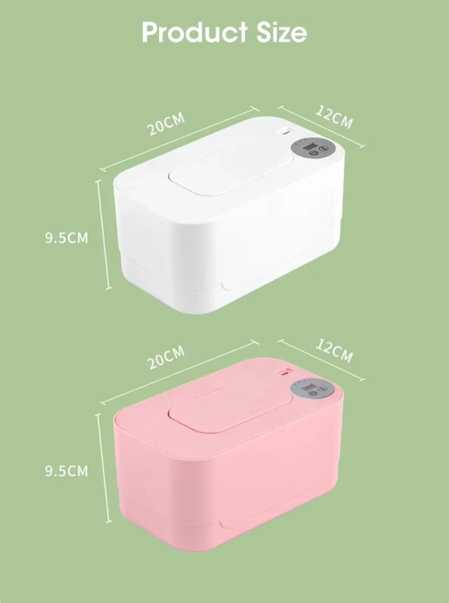 Lipfer Usb Mini Draagbare Baby Veeg Warmer en Baby Natte