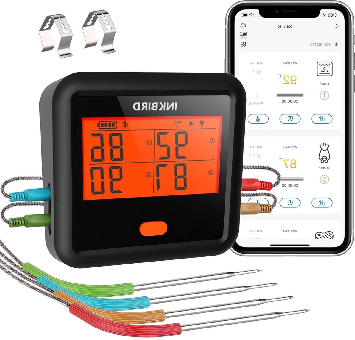 Equivera Vleesthermometer - BBQ Thermometer - Kernthermometer - Oventhermometer - Digitale Thermometer - Premium