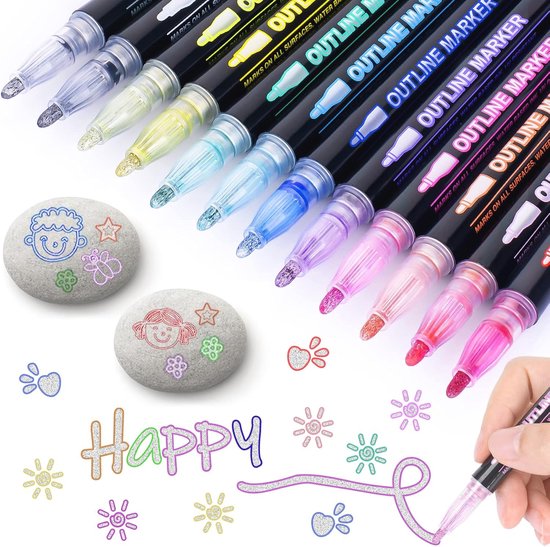 Creakit gelpennen glitter 10/ crea-kit | Coppens Warenhuis