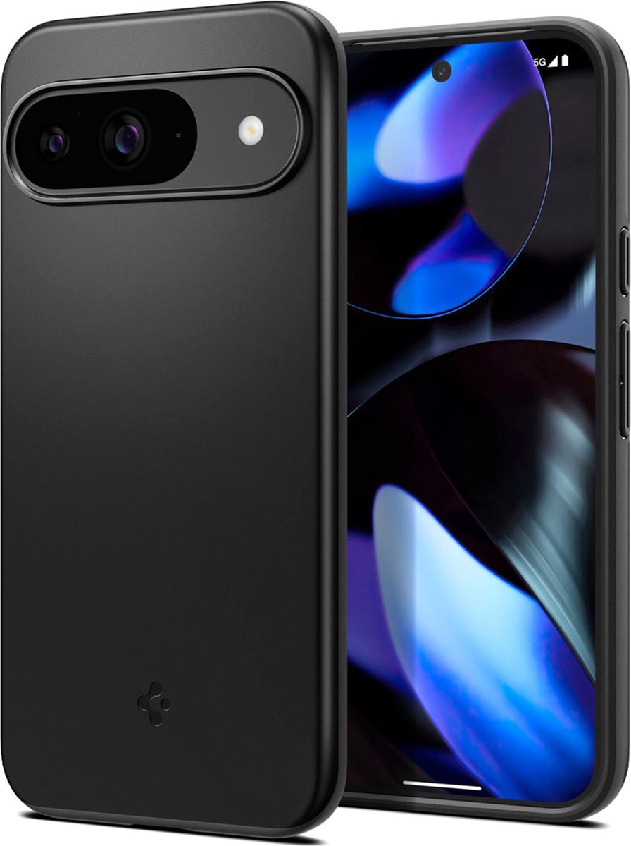 Spigen Thin Fit Hoesje Geschikt voor Google Pixel 9 / 9 Pro - Back Cover Zwart