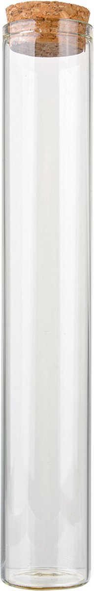 Clayre & Eef Voorraadpot Ø 3x18 cm Transparant Glas