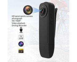 Body Camera Videorecorder 1080p Autofocus Draagbare Body Camera – 240 MAh Oplaadbare Batterij – 64 GB – Handheld Actiecamera voor Kantoor Buiten