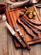 Bol.com 6-delige set Gaucho Steakmessen - roestvrij staal AISI 420 met houten handvatten aanbieding