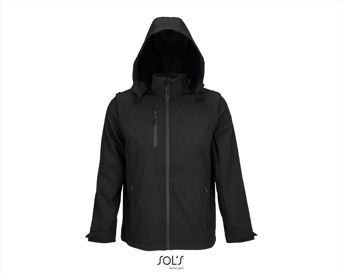SOL'S Softshell Jacket 3in1 Falcon L03995 - Black - XS