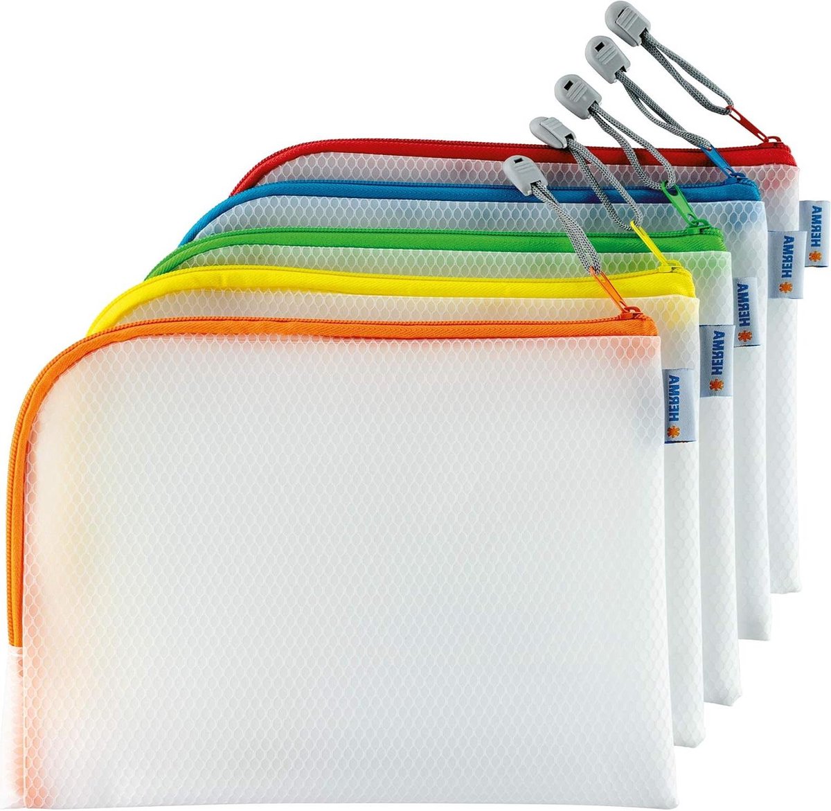 Toilettas met ritssluiting - Transparant - 10 stuks - Klein formaat - Cosmetica opbergtas - Make-up organizer - Tandenborstelhouder