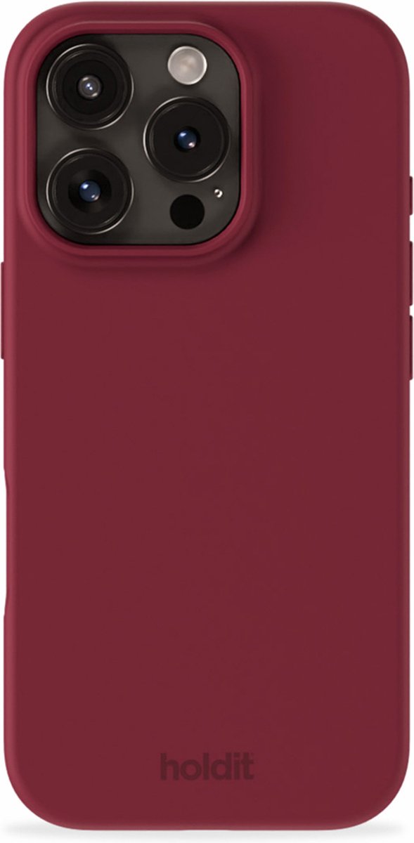 Holdit Silicone Case geschikt voor Apple iPhone 16 Pro Max - Red Velvet