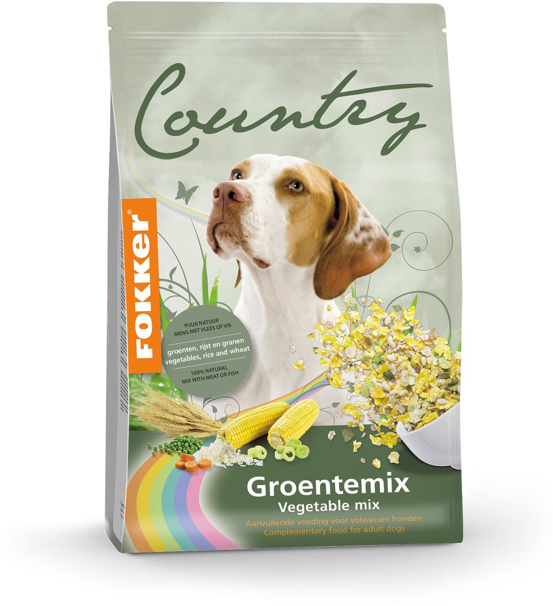 Fokker Country Groentemix hondenvoer 3 x 6 kg