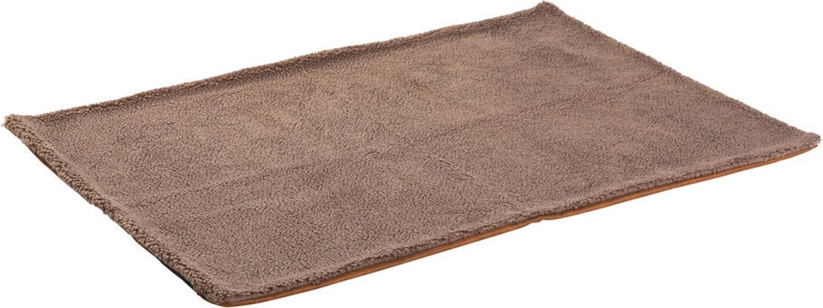 Maxxnobel Losse Hoes Orthopedische Sofa Lederlook/Teddy Cognac - Hondenbank - Small
