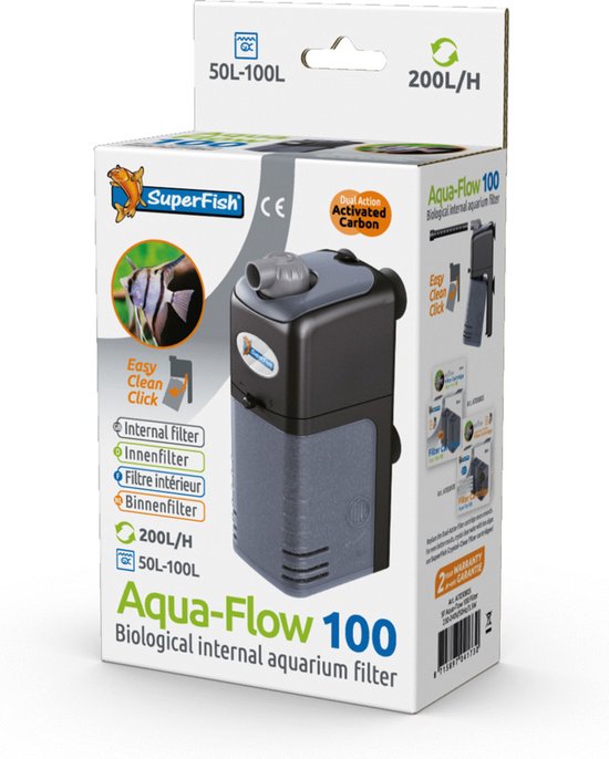 Foto: Superfish aquaflow dual action 100 aquariumfilter 200 l h