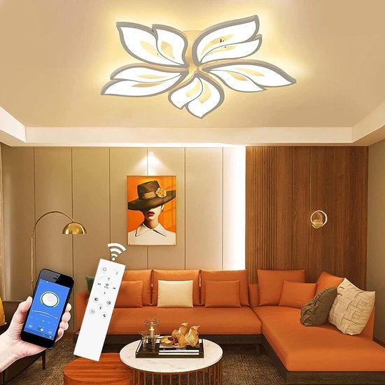 LED Plafondlamp Ventilator 2400lm 48W Dimbaar Afstandsbediening
