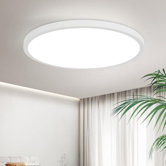 Plafondlamp Badkamer Verlichting Plafond Fitting Plafondlamp LED Keukenverlichting Plafondlamp Fitting Flush Woonkamer Licht Plafondlamp Led-verlichting voor Slaapkamers Kamer, Zwart/3000K,60CM