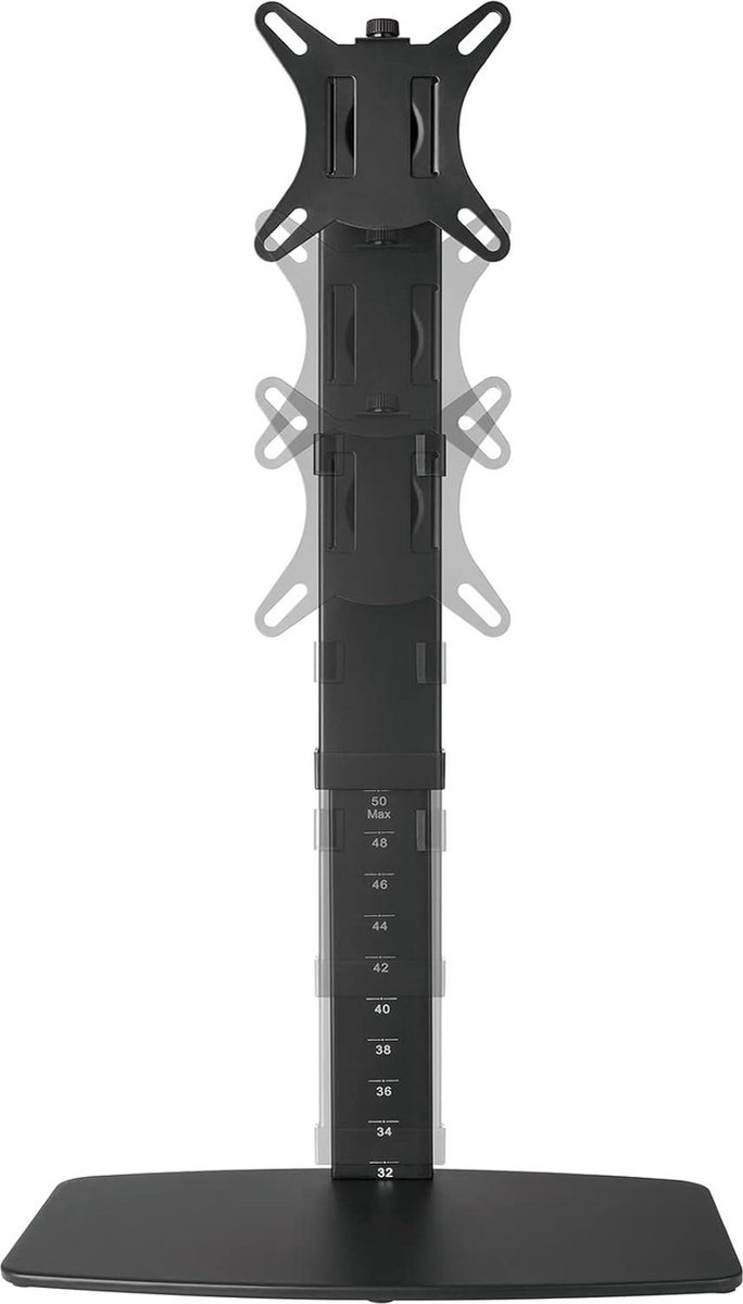 Bras Ecran PC 17-49" – Support Ergonomique Réglable Pour Moniteurs Jusqu'à 20 Kg, VESA 75/100, Noir