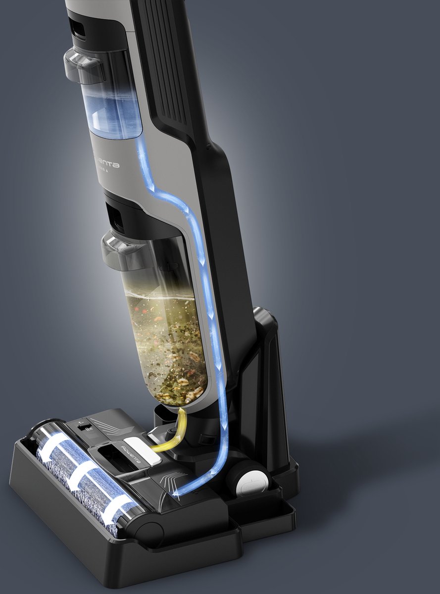 Rowenta X-Clean 4 GZ5036 - 2-in-1 - Vloerreiniger - Stofzuiger & dweil in 1 - 50 min gebruikstijd - Zelfreinigend — afbeelding 6