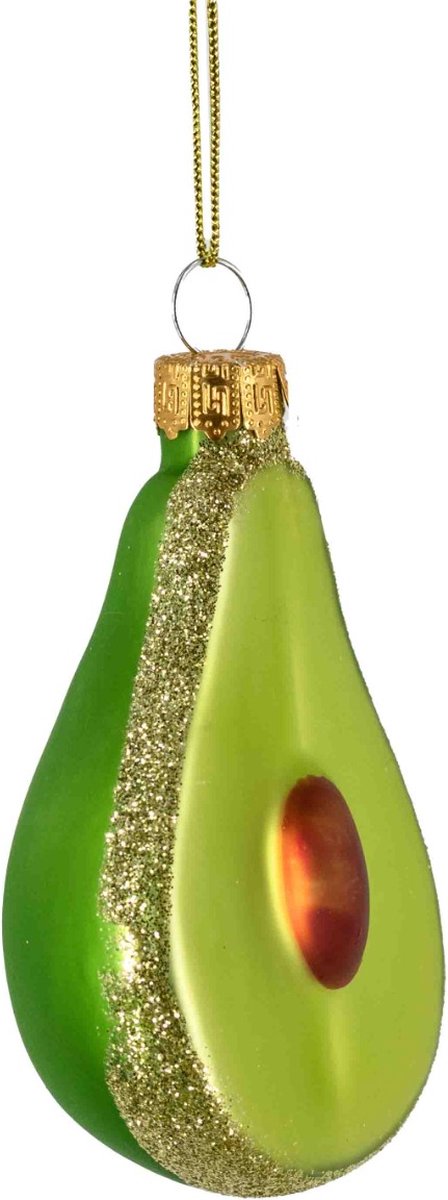 HomeBound by KY | Kerstbal avocado | kerstbal | 3,8x5,9x8,4cm | kerst
