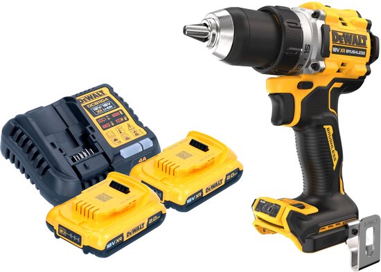 DeWalt DCD 800 D2 accuboormachine 18 V 90 Nm borstelloos + 2x accu 2.0 Ah + lader