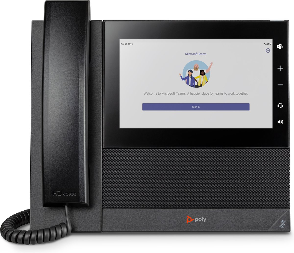 POLY CCX 600 zakelijke multimediatelefoon voor Microsoft Teams en PoE-compatibel