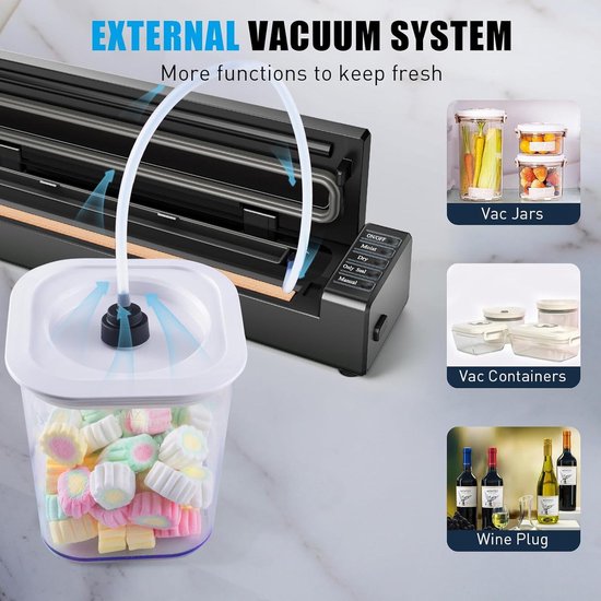 Vacuüm/Sealmachine Voor Huishoudelijk Gebruik VS 100S RVS