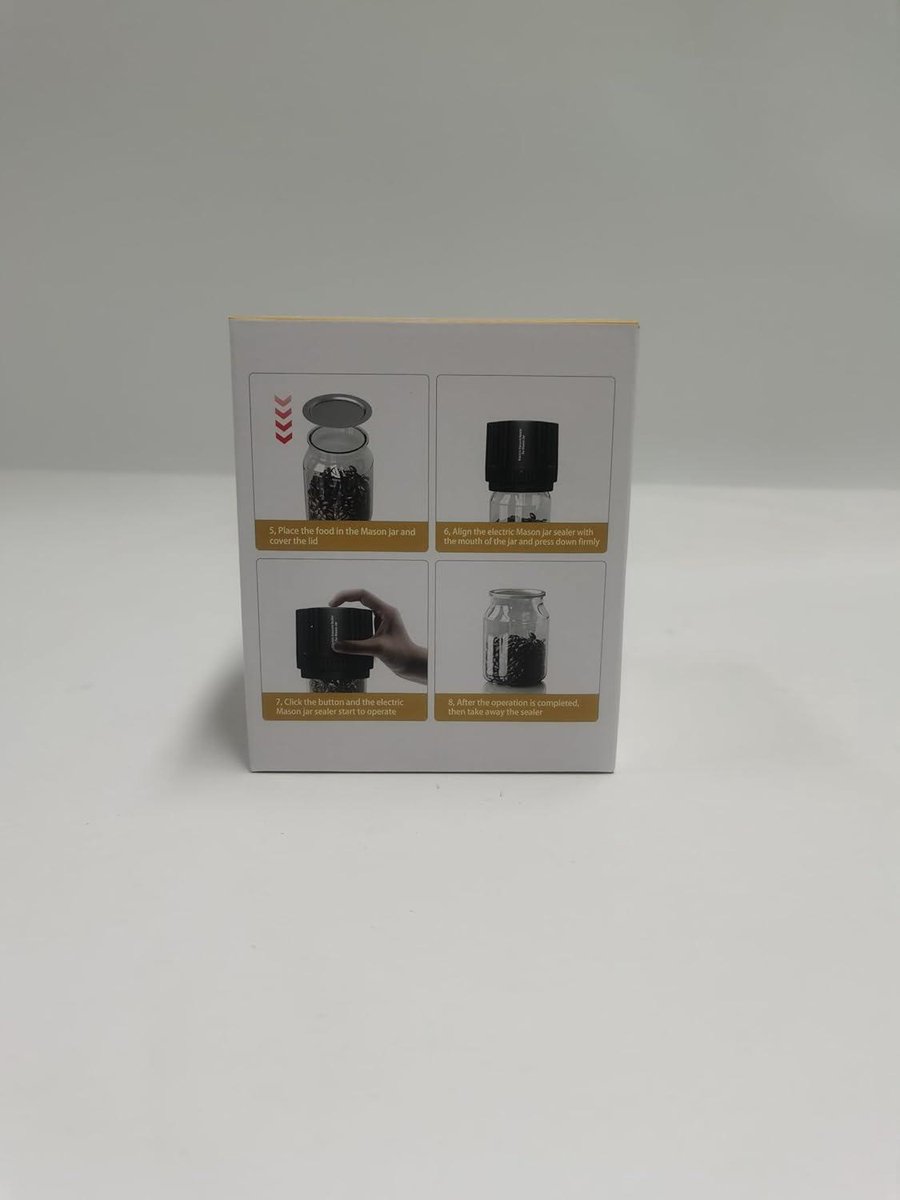Kit De Scellage Sous Vide électrique Pour Bocaux Mason - 15 Bouchons Inclus Avec écran LED