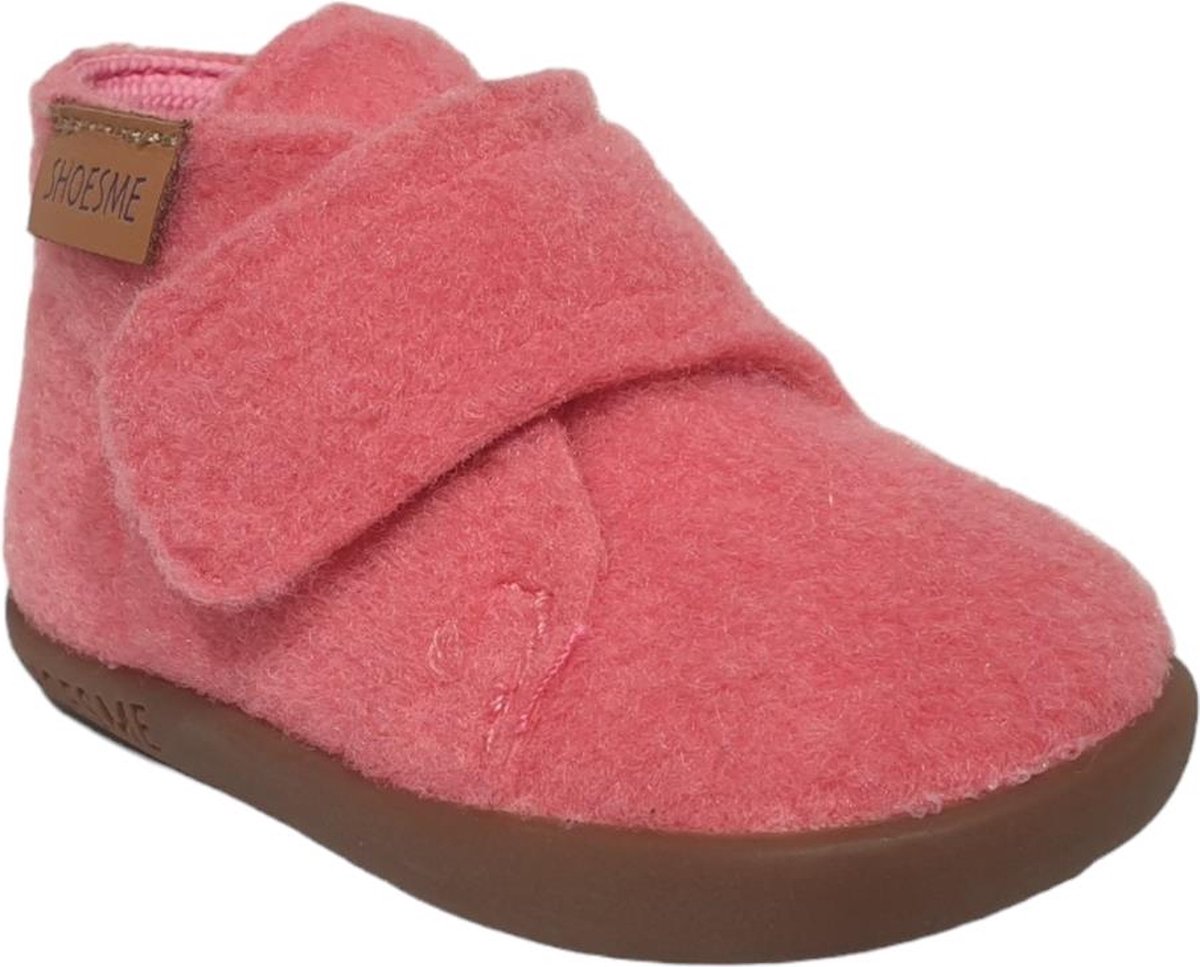 Baby | Babyslofjes | Meisjes | Pink | Vilt | Shoesme | Maat 25