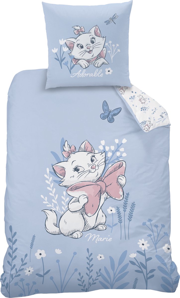 Disney Aristocats Dekbedovertrek, Spring - 140 x 200 cm - Katoen