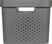 Curver Infinity Box Dots 17l Gris foncé - 100% Recyclé
