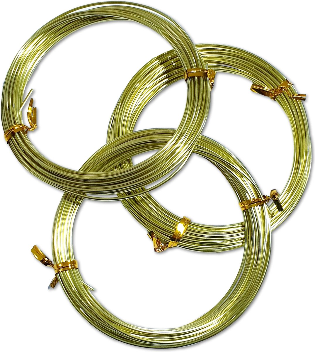 Ilènne - Aluminium draad - 1,5 mm - Licht groen - 15 meter (3x 5 meter)