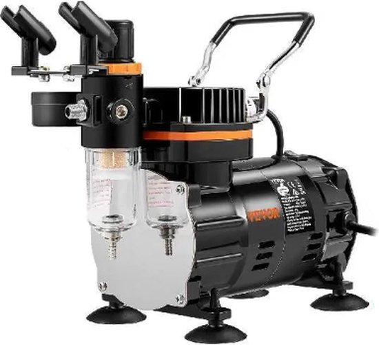 Oasser Airbrush Compressor Kit Dual Action 3 modi Oplaadbare Batterij 1000 mAh Batterij 0,3 mm Nozzle 7CC Cup Airbrush Pistool voor Model, Taart, Cosmetica, Schilderen