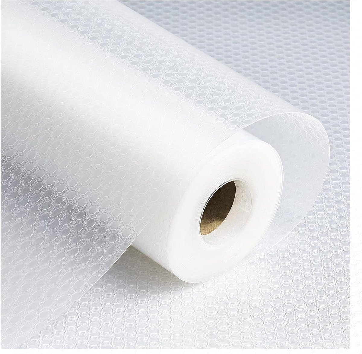 Koelkastvoering plankvoeringen - keukenkast ladevoering badkamer - waterdichte gootsteenvoering - antislip kastmatten - niet-klevende placemats rol - doorzichtige stippen 45 x 500 cm