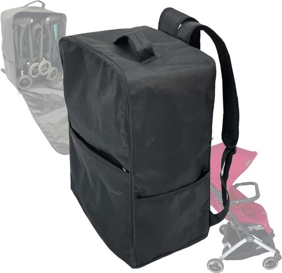 Foto: Kinderwagen opbergrugzak compatibel met cybex libelle gb pockit zwart trekking rugzak