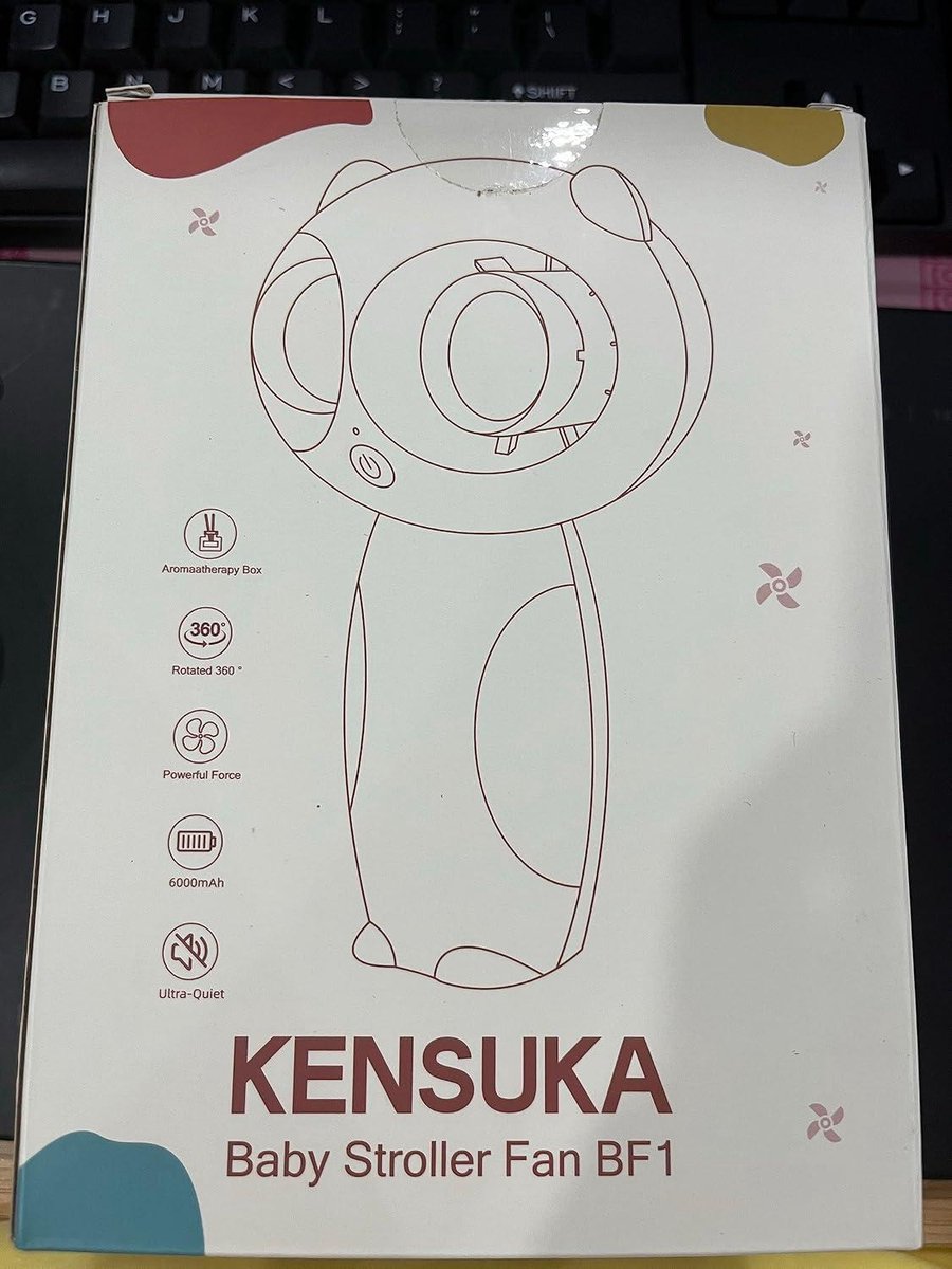 KENSUKA Gürtel Ventilator WF1, USB Tragbarer Gürtelventilator mit 3