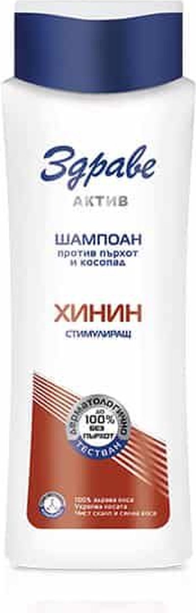 Stimulerende shampoo tegen roos en haaruitval met kinine - Zinkpyrithion - Alkyllactaat en Panthenol 390 ml