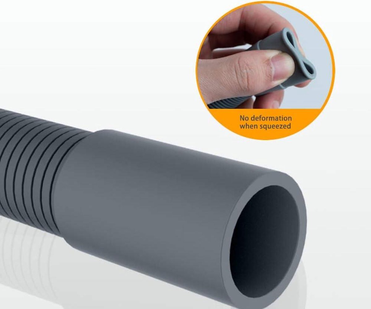 Rechts-engel airco afvoerslang connector, flexibele buis met