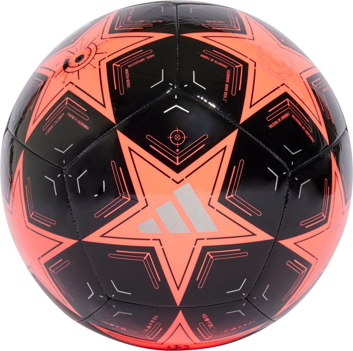 adidas UEFA Champions League Club Ball IX4064, Unisex, Zwart, Bal naar voetbal, maat: 3