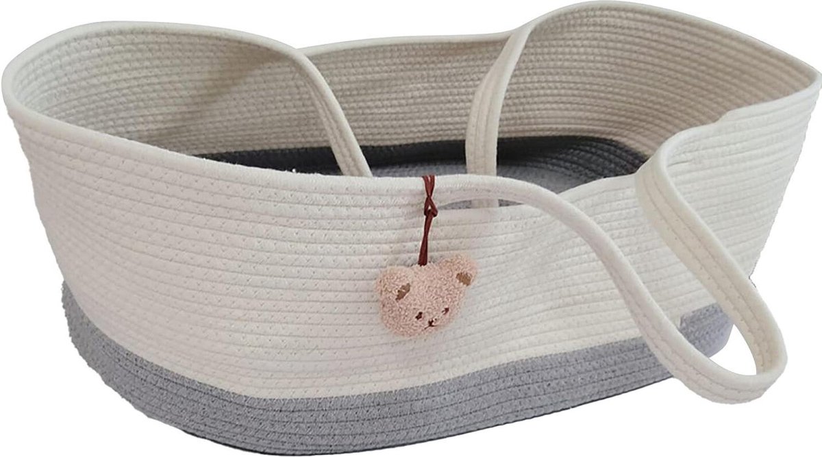 Goedkoopste Newborn Moses Basket Carrycot Bassinet Portable Cotton Rope Infant Nest Bed