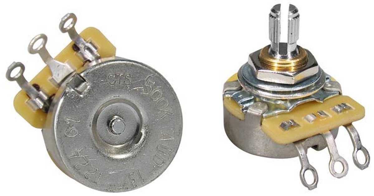 CTS USA 500K Audio Potentiometer Dished Back - Bulk Pack van 20 Stuks