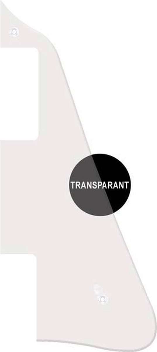 Boston LP-113-TR pickguard, LP-model, standard, 1 ply, transparent