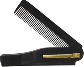 YONO Peigne à Cheveux pour homme – Peigne de poche pliable – Peigne papillon – Zwart