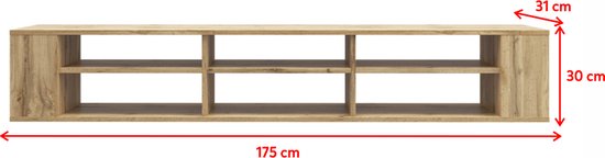 Mur Selsey - RTV 175 cm - Wit