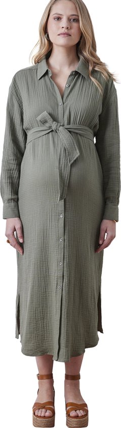 Vertbaudet Lange hemdjurk in katoengaas voor zwangerschap en