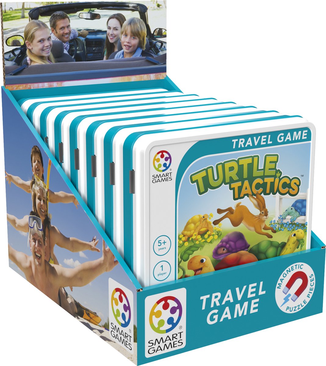 SmartGames Turtle Tactics - Magnetisch Logisch Denkspel - 48 Educatieve Haas & Schildpad Uitdagingen - Compact Reisspel & Solospel - Vanaf 5 Jaar — cadeau in Spellen & Speelgoed - foto 7