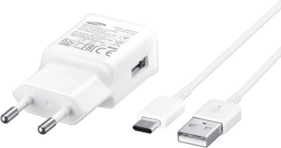 Samsung 15W snellader - incl. 1.2m USB-C kabel - Wit