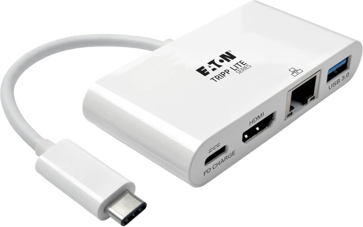 Tripp Lite U444-06N-HGU-C video kabel adapter USB C USB C + USB A + HDMI Wit